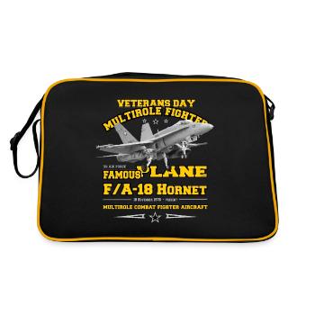 F18 Hornet Air force veterans - Sac Retro - noir/or - Dos