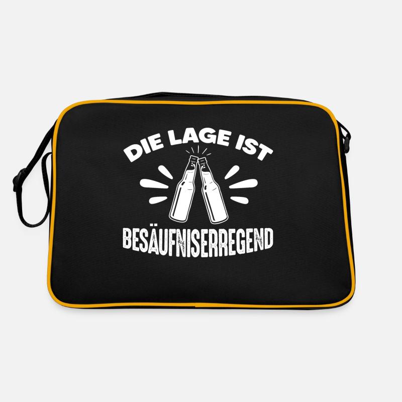 Die Lage Ist Besäufniserregend Retro Tasche