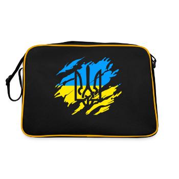 Ukraine Solidarité - Sac Retro - noir/or - Dos