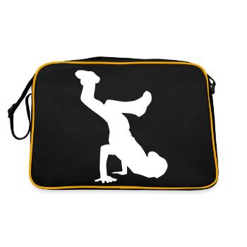 Breakdance 3D Kids Gift B-Boy Hip Hop Dancing - Retro Bag - black/gold - Back