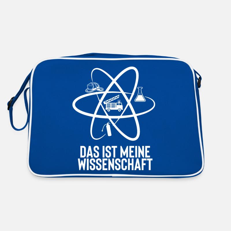 Feuerwehr Brandbekämpfung Geschenk · Wissenschaft Retro Tasche