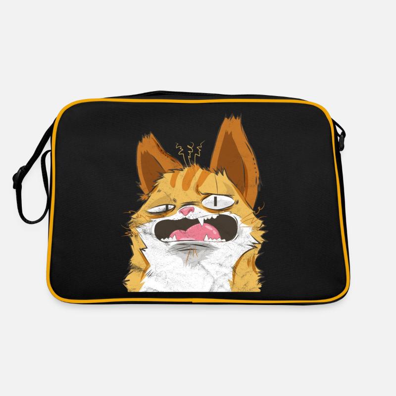 Crazy cat Retro Bag