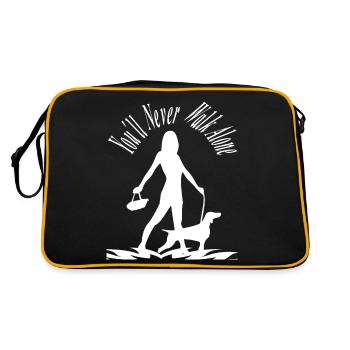Amoureux des chiens chiens chien chien sport cadeau - Sac Retro - noir/or - Dos
