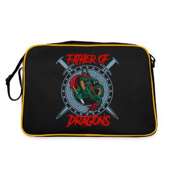 Father Of Dragons passionnant d'imagination - Sac Retro - noir/or - Dos