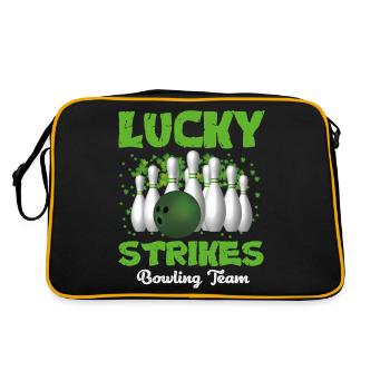 Lucky strikes bowling team - Sac Retro - noir/or - Dos