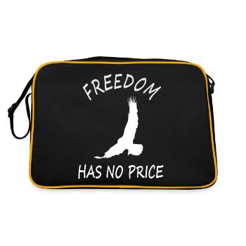 La liberté n’a pas de prix oiseau cadeau oiseaux - Sac Retro - noir/or - Dos