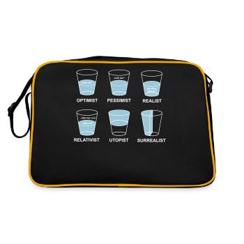 perspektive - Retro Tasche - Schwarz/Gold - Hinten