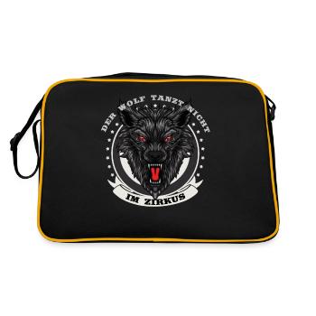 Le loup ne danse pas dans le cirque - Loups Ruute Nature - Sac Retro - noir/or - Dos