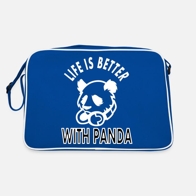 Life is more beautiful with panda cuddle gift Retro Bag