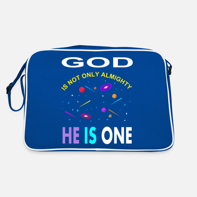 Allah ist einzig Gott ist allmächtig Muslim gift Retro Tasche
