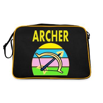 Tir à l’arc Sports Arbalète Cadeau - Sac Retro - noir/or - Dos