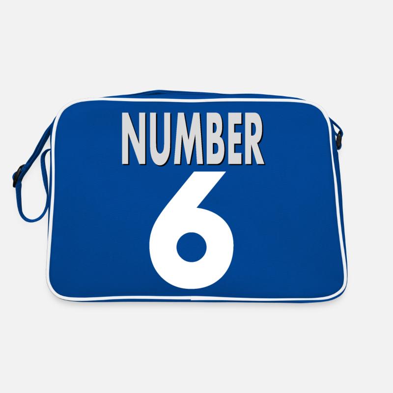 Number 6 Number Six Shirt Number 6 Gift Idea Retro Bag