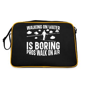 Indoor Slacklining Accessories Slackline Board - Retro Bag - black/gold - Back