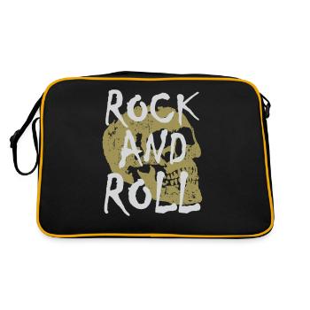 Rock And Roll - Retro Bag - black/gold - Back