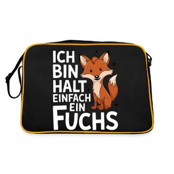Renard, Renards, Animal Sauvage, Animal De La Forêt, Renard Rouge - Sac Retro - noir/or - Dos
