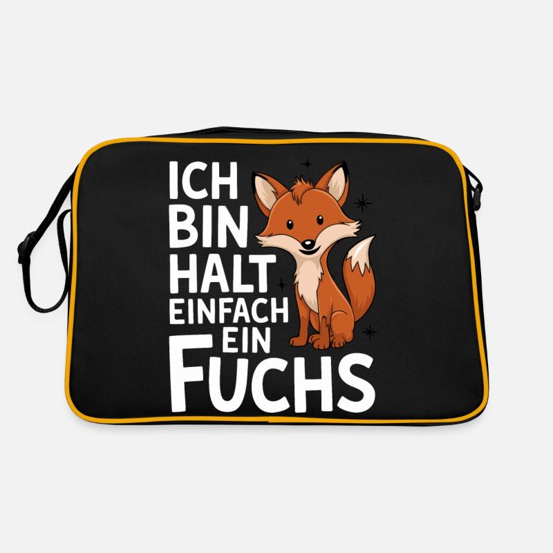 Fox, Foxes, Wild Animal, Forest Animal, Red Fox Retro Bag