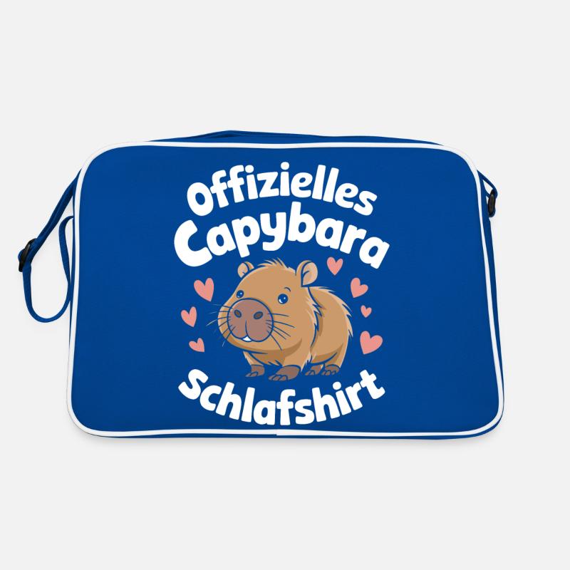 Capybara Wasserschwein Nagetier Tier Retro Tasche