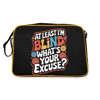Aveugle Personnes malvoyantes - Sac Retro - noir/or - Dos