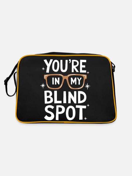 Blind blindness Visually impaired people - Retro Bag - black/gold - Back