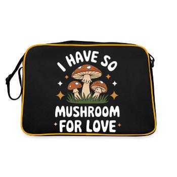 Mushroom Mushrooms Funghi Mushroom - Retro Bag - black/gold - Back