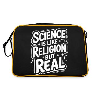 Atheism, Atheist, Anti-Religion, Agnostic - Retro Bag - black/gold - Back