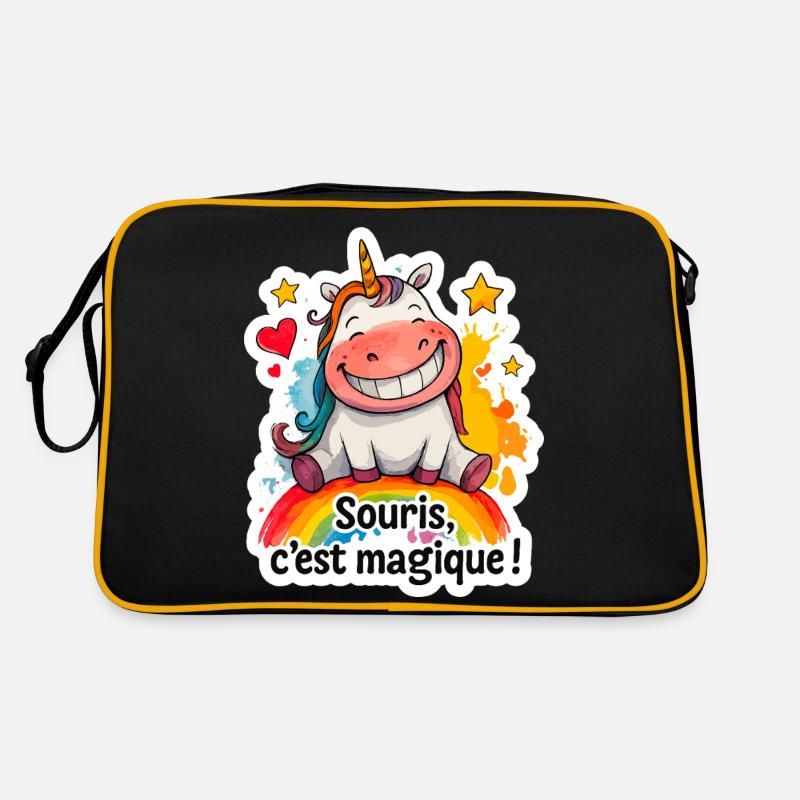 Magisches Einhorn – Maus, es ist Magie! Retro Tasche