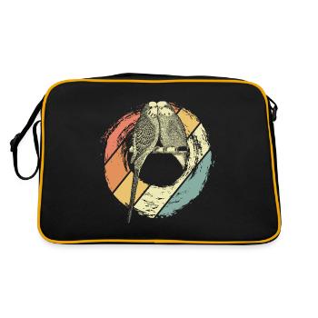 budgerigar - Retro Bag - black/gold - Back