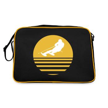 Skiing Skiing Gold - Retro Bag - black/gold - Back