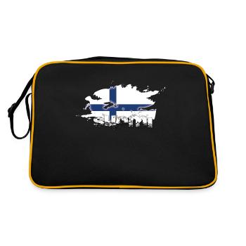 Finland fan article Suomi - Retro Bag - black/gold - Back