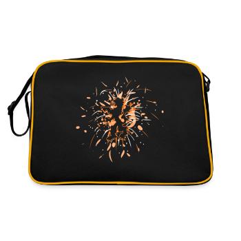 lion netherlands fireworks - Retro Bag - black/gold - Back