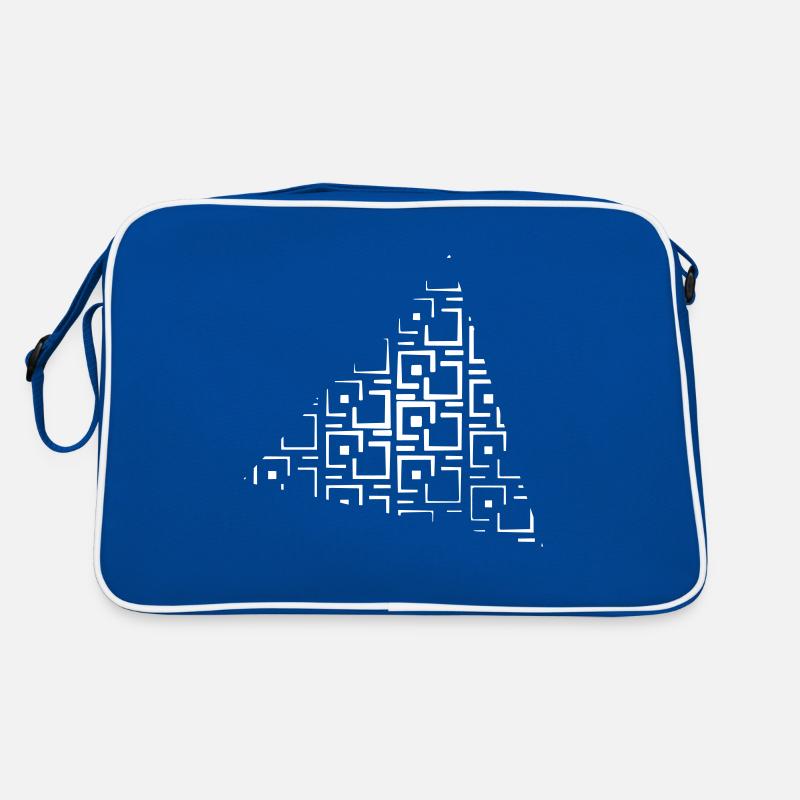 Abstract triangle pattern Retro Bag