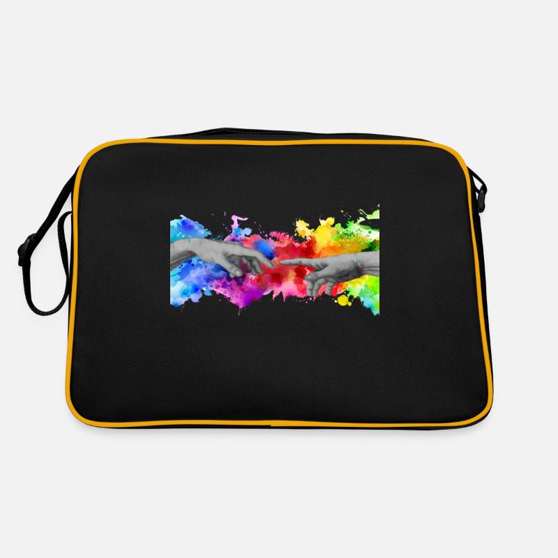 Michi Mode Trend Style Cool - Sac Retro - noir/or