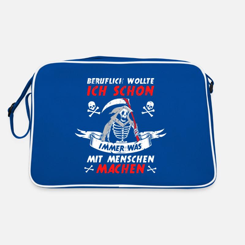 Beruflich Lustiger Sensenmann Spruch Todesengel Retro Tasche