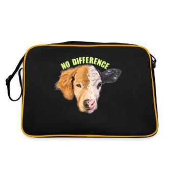 Animal Rights March Gift For Vegans & Vegetarians - Sac Retro - noir/or - Dos