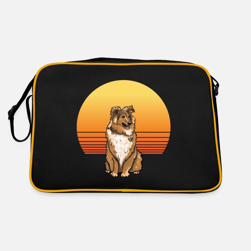 Sheltie Sun Retro Tasche