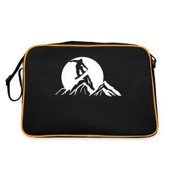 Snowboard Snowboarder - Sac Retro - noir/or - Dos