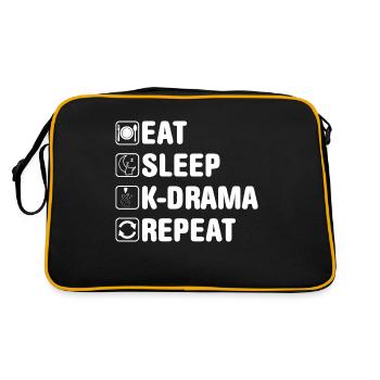 K-Drama Kdrama Drame coréen Corée Hallyu K-Drama - Sac Retro - noir/or - Dos