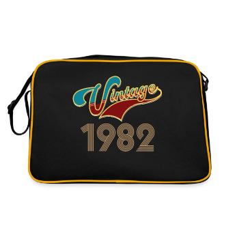 Vintage 1982 - born for everyone 1982 - Retro Bag - black/gold - Back