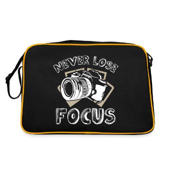 Ne perdez jamais la mise au point Photographe - Sac Retro - noir/or - Dos