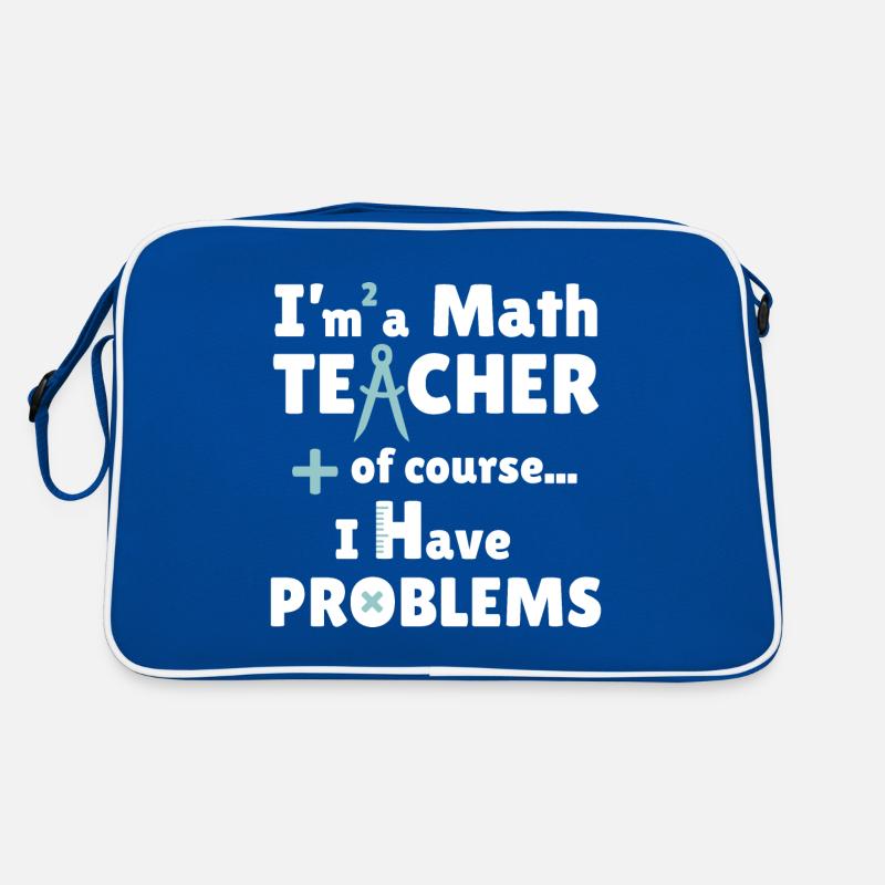 Ich bin Mathelehrer Retro Tasche