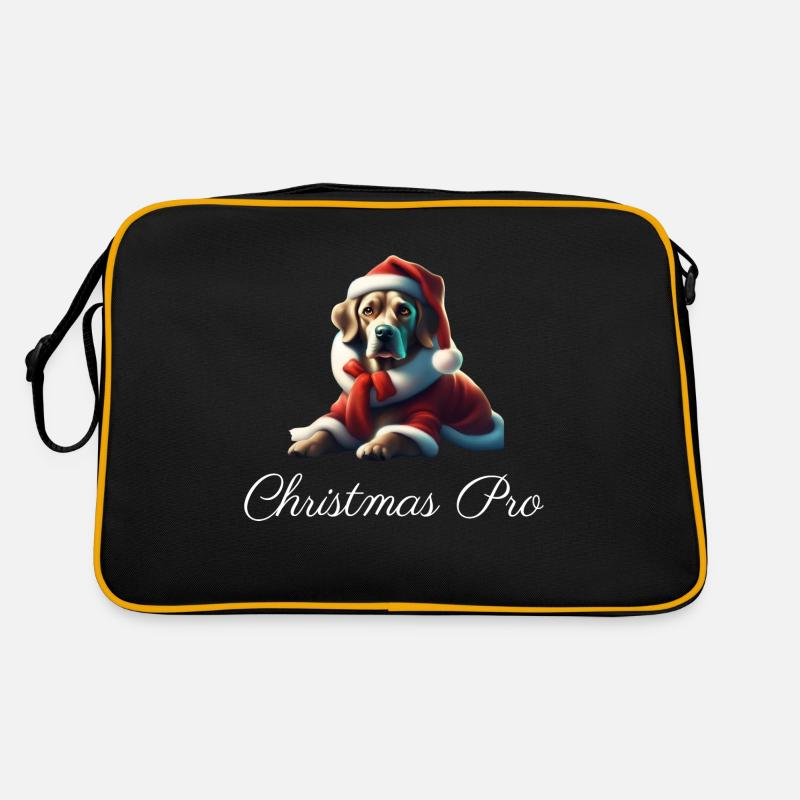 Noël Pro Père Noël chien Sac Retro