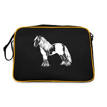 Horse - Retro Bag - black/gold - Back