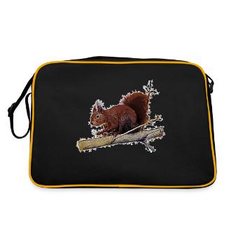 squirrel - Retro Bag - black/gold - Back