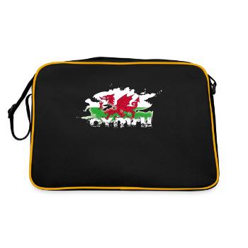 Marchandise du Pays de Galles - Sac Retro - noir/or - Dos