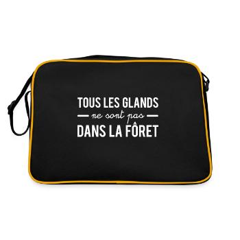Tous les glands ne sont pas dans la forêt - Sac Retro - noir/or - Dos