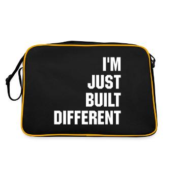 Je suis juste construit différemment - Sac Retro - noir/or - Dos