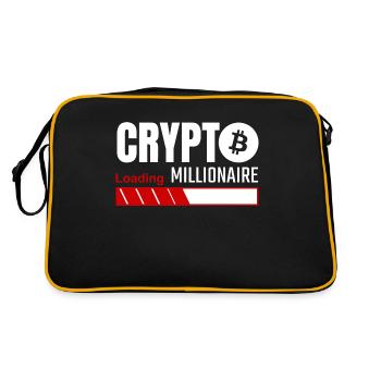 Chargement crypto millionnaire - bitcoin - Sac Retro - noir/or - Dos