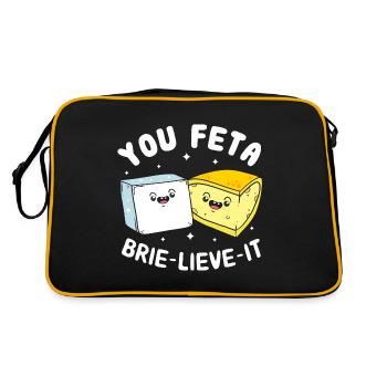 Fromage Feta fromage - Sac Retro - noir/or - Dos
