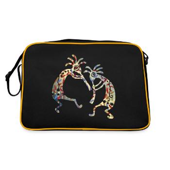 Kokopelli Musicans Friends Duo 4 - Sac Retro - noir/or - Dos