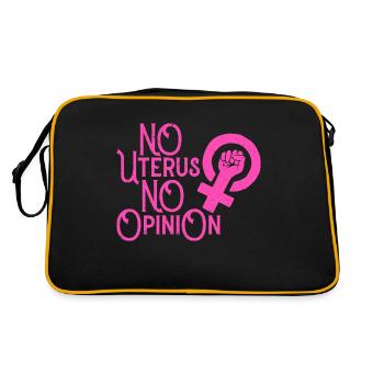 Pas d’utérus Pas d’opinion - Sac Retro - noir/or - Dos